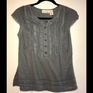 DKNY JEANS / GREY BLOUSE / SIZE S